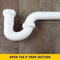 open the p trap section