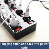 plugging extension cord