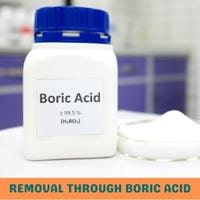 removal through boric acid