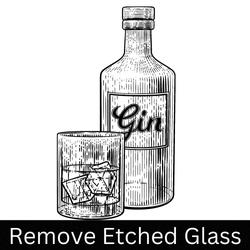 remove etched glass