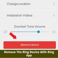 remove the ring device with ring app