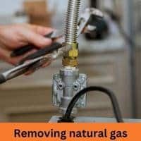 removing natural gas