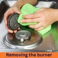 removing the burner