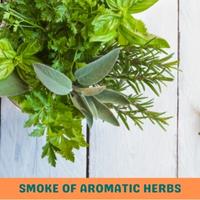 smoke of aromatic herbs