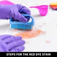 steps for the red dye stain