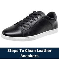 steps to clean leather sneakers