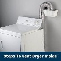 steps to vent dryer inside