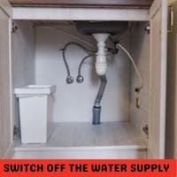 switch off the water supply