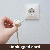 unplugged cord