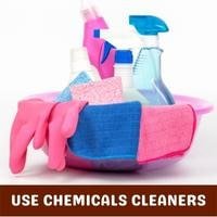 use chemicals cleaners