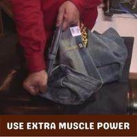 use extra muscle power