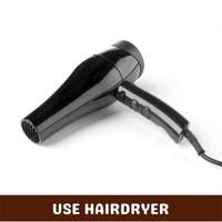 use hairdryer