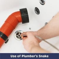 use of plumber's snake