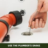 use the plumber's snake