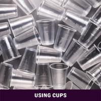 using cups