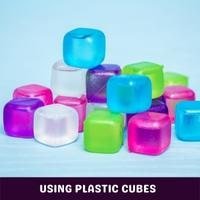 using plastic cubes