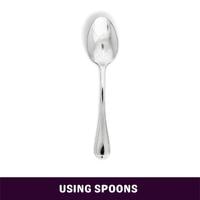 using spoons