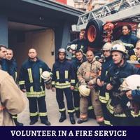 volunteer in a fire service