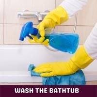 wash the bathtub