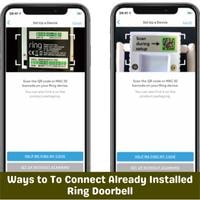 ways to to connect already installed ring doorbell