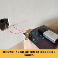 wrong installation of doorbell wires
