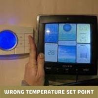 wrong temperature set point