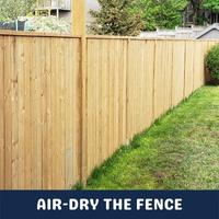 air dry the fence