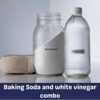 baking soda and white vinegar combo