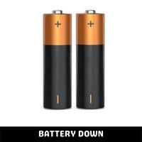 battery down
