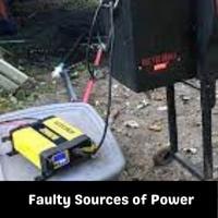 faulty sources of power