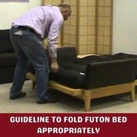guideline to fold futon bed appropriately