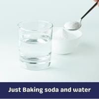 just baking soda and water
