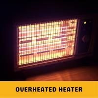 overheated heater