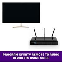 program xfinity remote to audio devicetv using voice