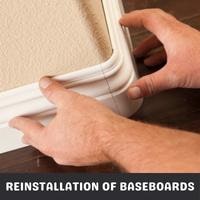 reinstallation of baseboards