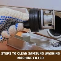 steps to clean samsung washing machine filter