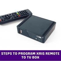 steps to program xr15 remote to tv box