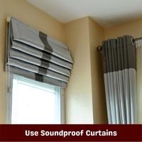 use soundproof curtains