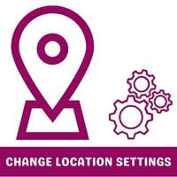 change location settings