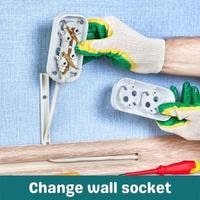 change wall socket