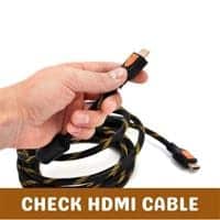 check hdmi cable