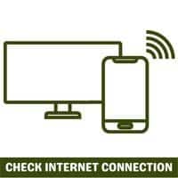 check internet connections
