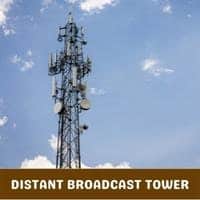 distant broadcast tower