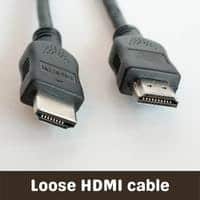 loose hdmi cable