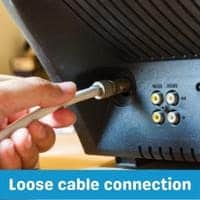 loose cable connection