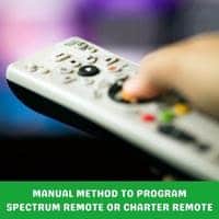 manual method to program spectrum remote or charter remote