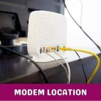 modem location