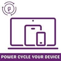 power cycle your device