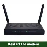 restart the modems