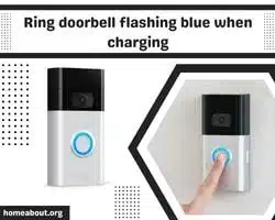 ring doorbell flashing blue when charging